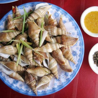 Ốc nhải luộc sả