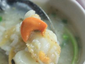 Sò điệp nấu cháo